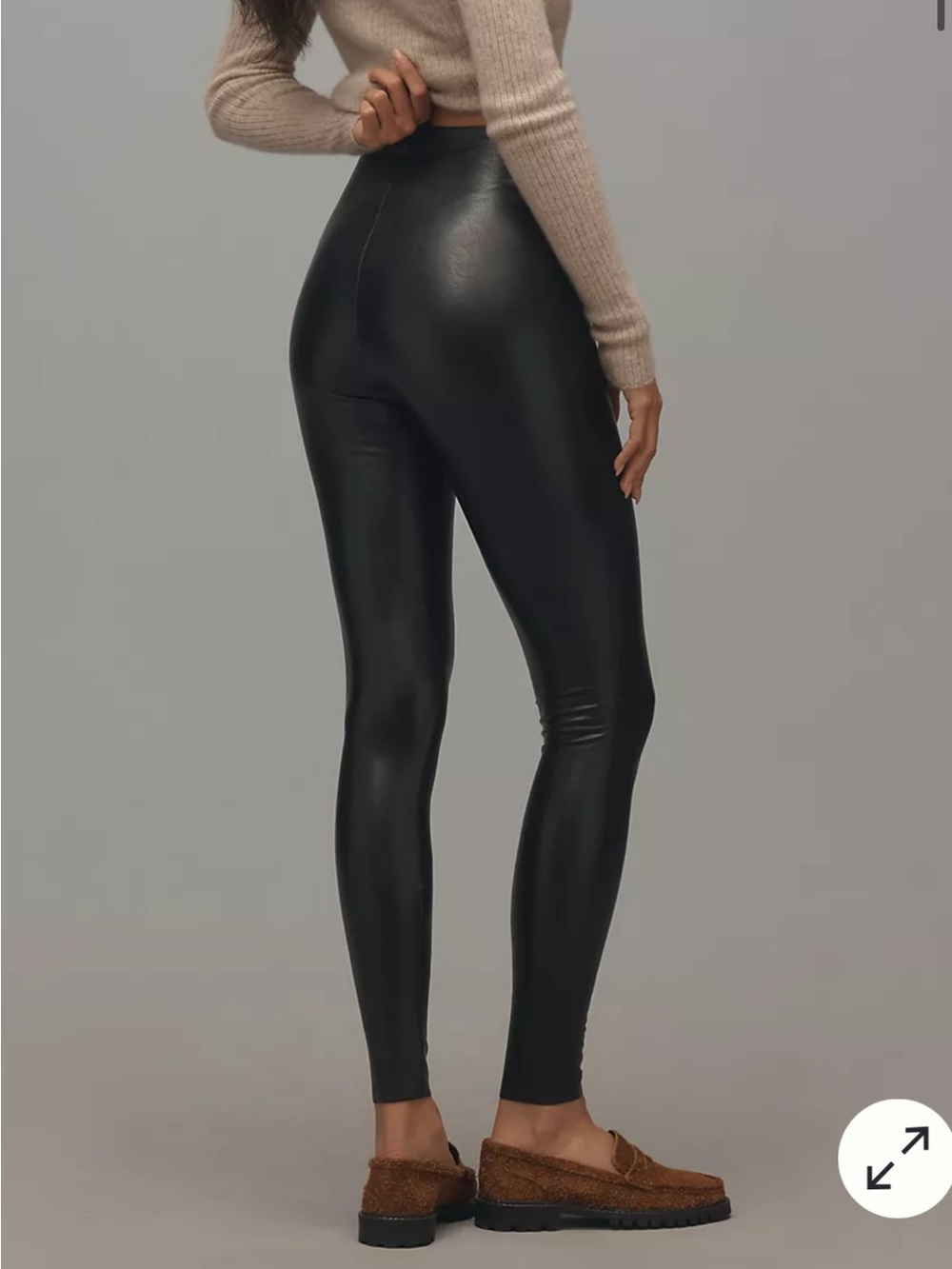 Commando High Waist Faux Leather Leggings Black